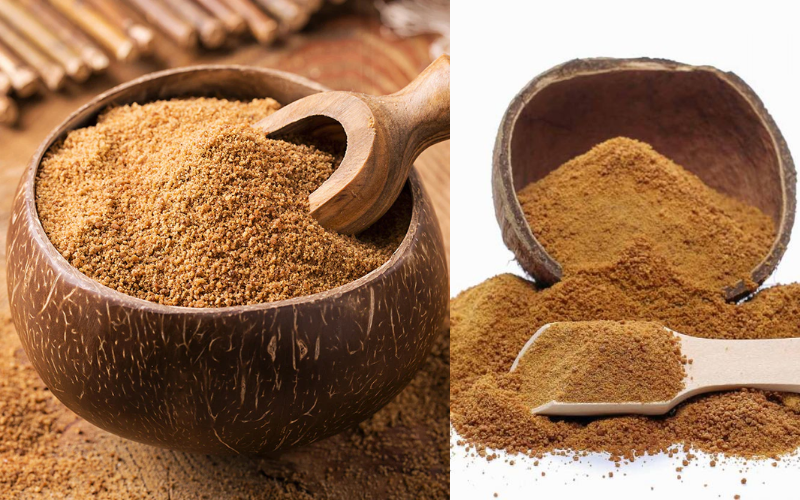 coconut or palm Sugar 