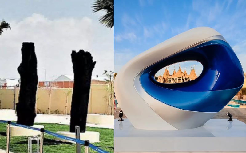 Black Tree and Evil eye in Baps Abu Dhabi 