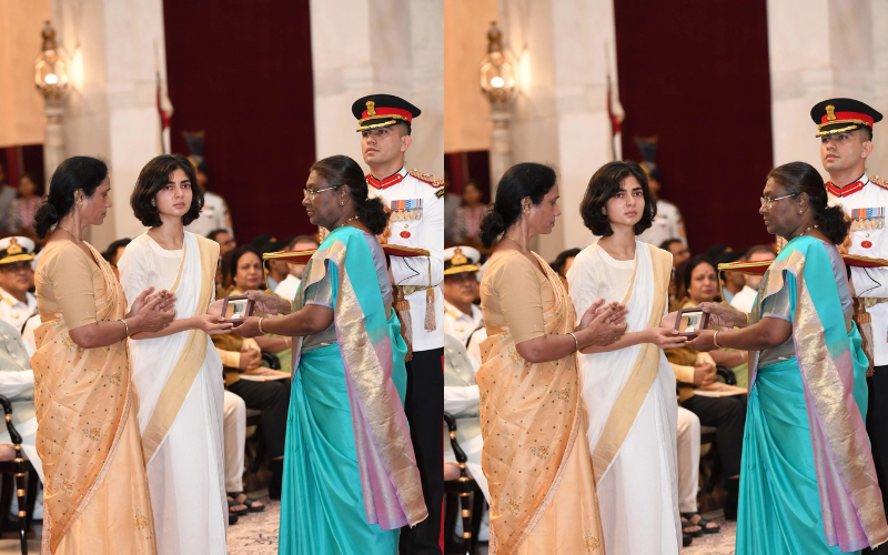 Smriti Singh receives Kirti Chakra 