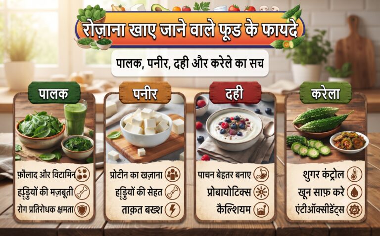 Rozana Khaye Jaane Wale Foods Ke Fayde Palak, Paneer, Dahi Aur Karele Ka Sach